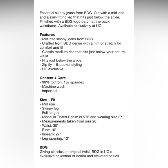 Urban Outfitters BDG black denim jeans - Picture 6 of 6